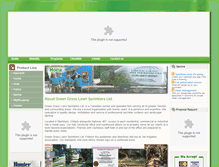 Tablet Screenshot of greengrasslawnsprinklers.ca